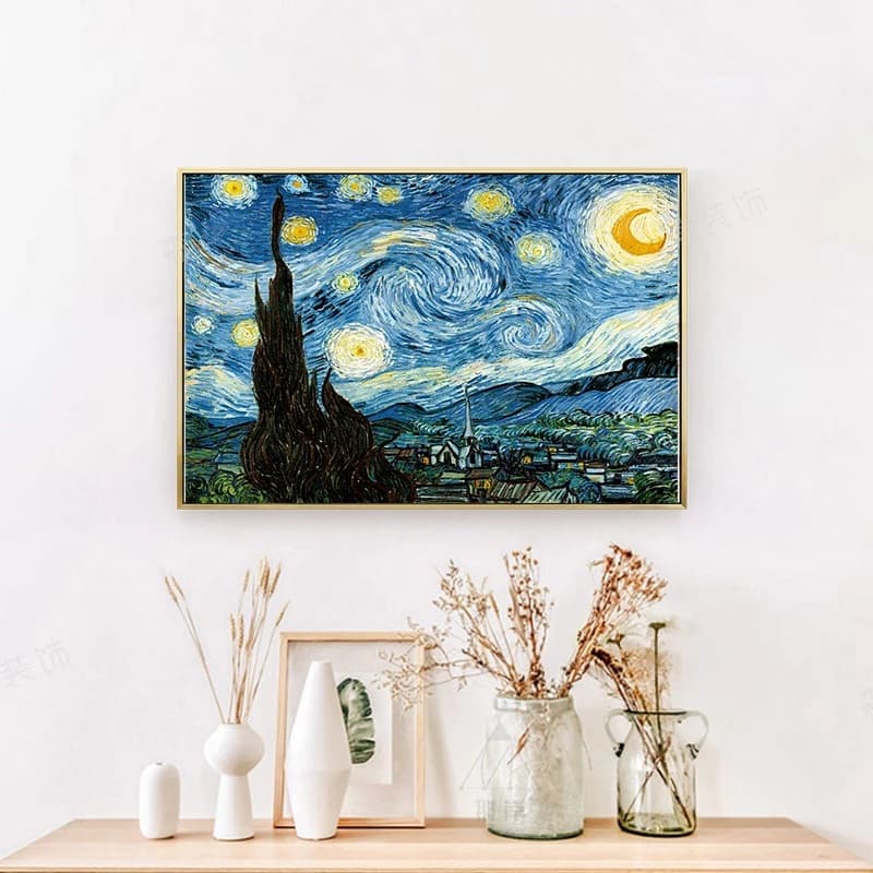 Van Gogh Masterpiece DIY Digital Oil Painting, Flower Coloring Wall Art, Source Factory Cross-border Drop Shipping Acrylic Painting