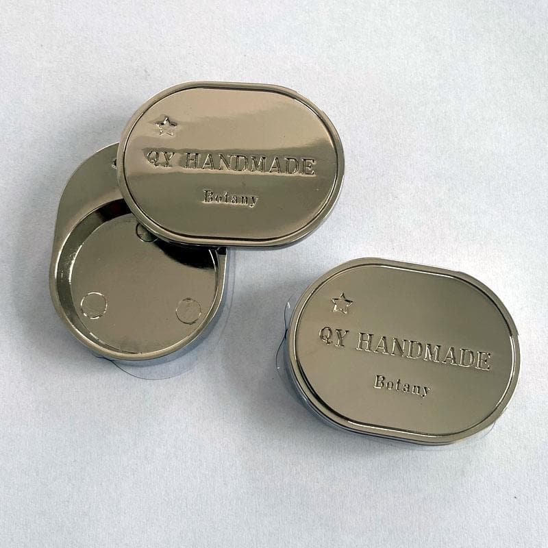 Metal Solid Perfume Balm Case Unisex Portable Sliding Lid Empty Balm Box Exquisite Metal Packaging Box