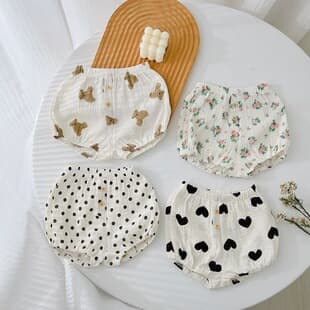 Baby Big Hip Pants Summer Thin Boy Girl Big Bottom Shorts Outwear Newborn Kids Loose Bud Pants