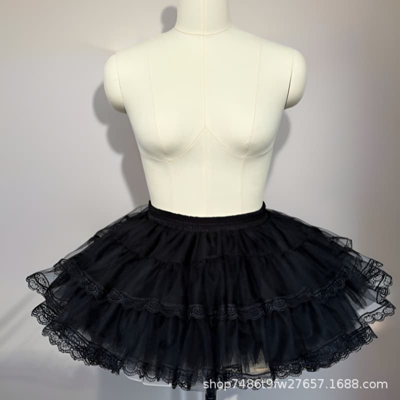 Dog Short Petticoat Half Skirt Puffy Skirt Petticoat Lolita Boneless Lolita Duck Butt Petticoat Cross-border Exclusive for Europe and America