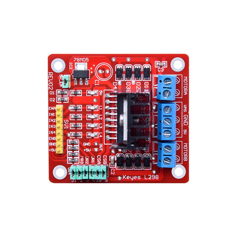 L298N Motor Driver Board Expansion Module Stepper Motor Smart Car Robot Accessory for Arduino