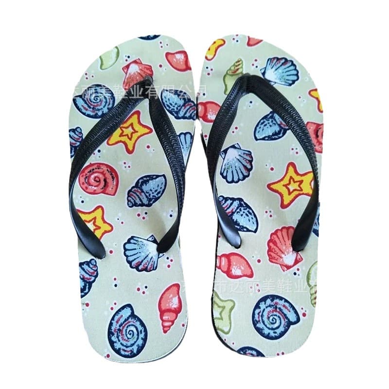 Custom Heat Transfer Slip-Resistant EVA Composite Women's Flip-Flop Sandals New EVA Beach Flip-Flops