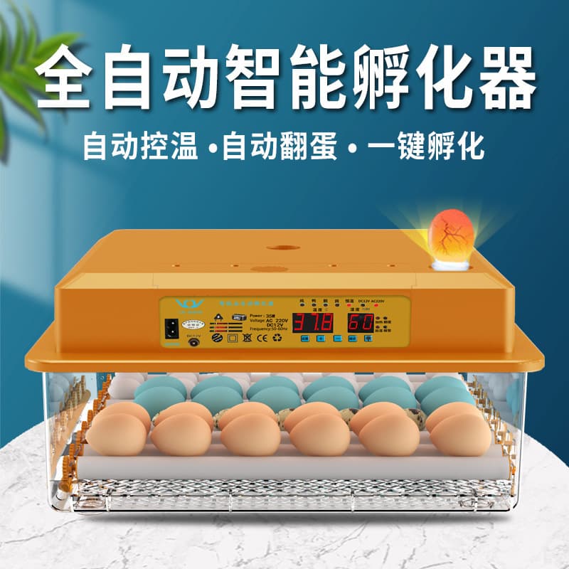 Fully automatic incubator, home-use small intelligent incubator for chickens, ducks, geese, pigeons, and hatching chicks.