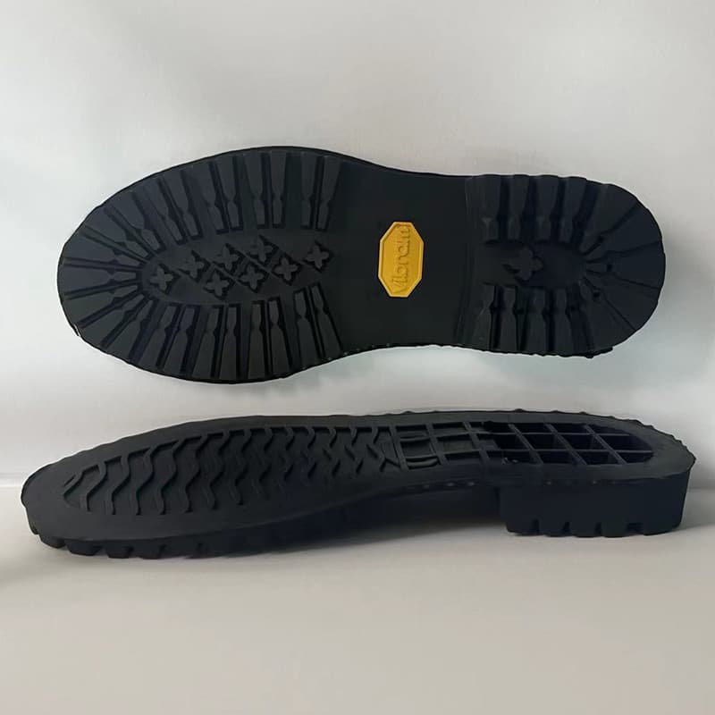 Workwear Vibram Sheet Sole Dongguan Shoe Material RB Plum Blossom Rubber Sole Goodyear Handmade Martin Boot Outsole