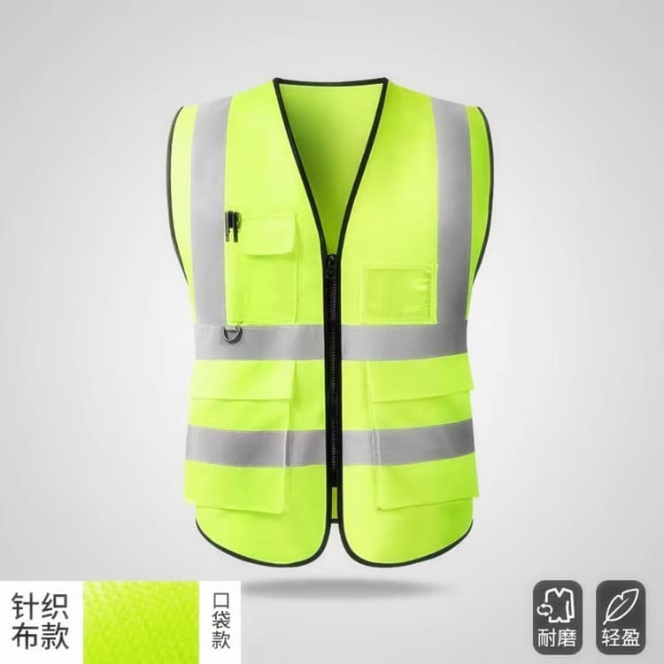 Supply of Reflective Vests, Reflective Clothing, Reflective Jackets for Construction, Traffic, Multi-Pocket Printed Clothing with Multi-Pocket Design