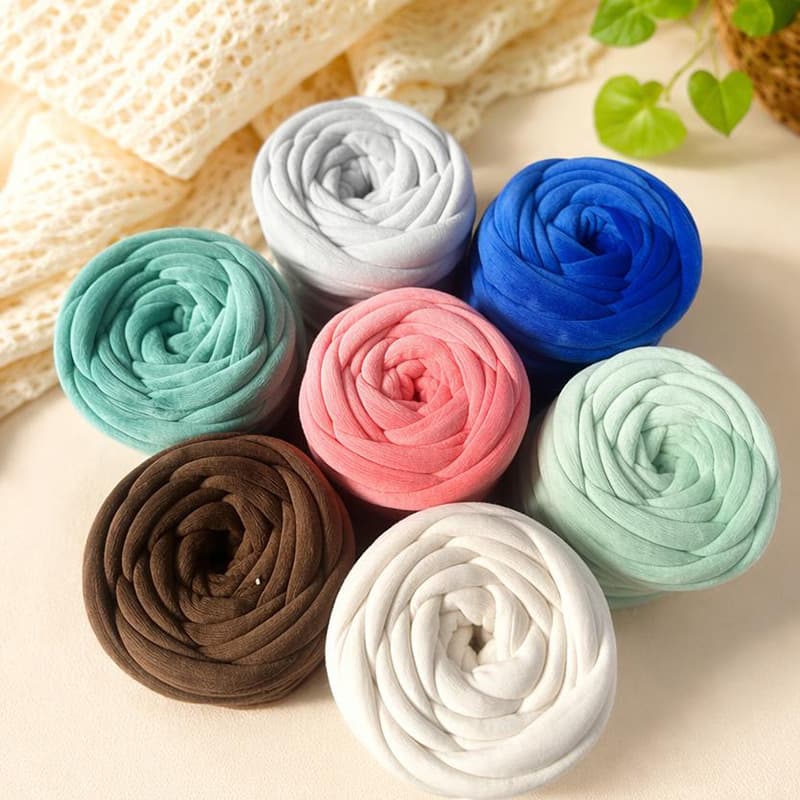 Crystal Velvet Filling Core Thick Yarn for Handmade Pet Nest Blanket, 3cm Thick Strip Yarn for Foreign Trade