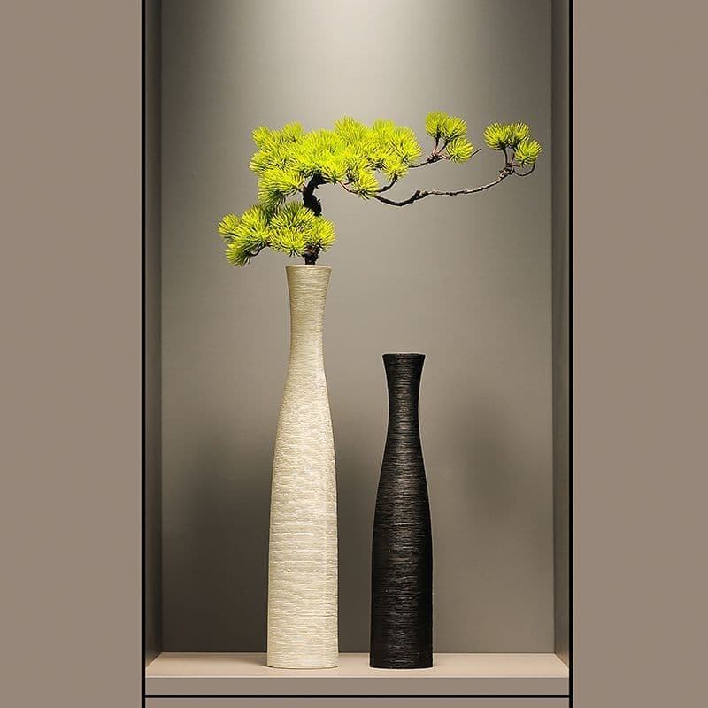 Brushed Finish Vase, Ins Style Niche Art Decor, Living Room Sideboard Ornament, Creative Modern Minimalist Home Accent