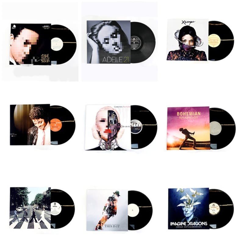 12-inch Vinyl Record Classical Antique Collection Rare Original Sound Phonograph Disc Playable Living Room Decoration