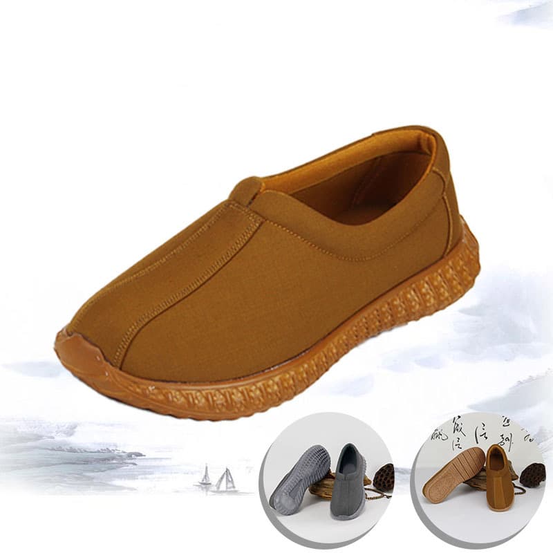 Worry-free tree monk shoes, casual shoes, layman shoes, men's Zen shoes, Arhat shoes, spring and autumn monk shoes, Zen shoes, cloth shoes, women