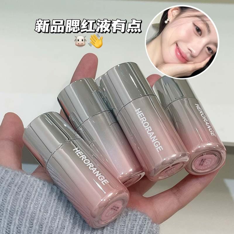 Herorange Liquid Blush Liquid Water-Glossy Expansion Color with Intense Color Fig Apricot Matte Color for Export Cross-Border