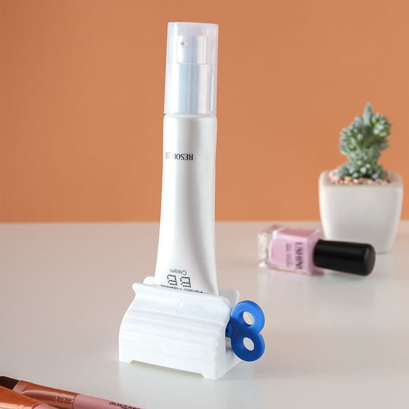 Lazy Person's Face Wash Pump & Manual Toothpaste Squeezer - Plastic Toothpaste Clip and Squeezer