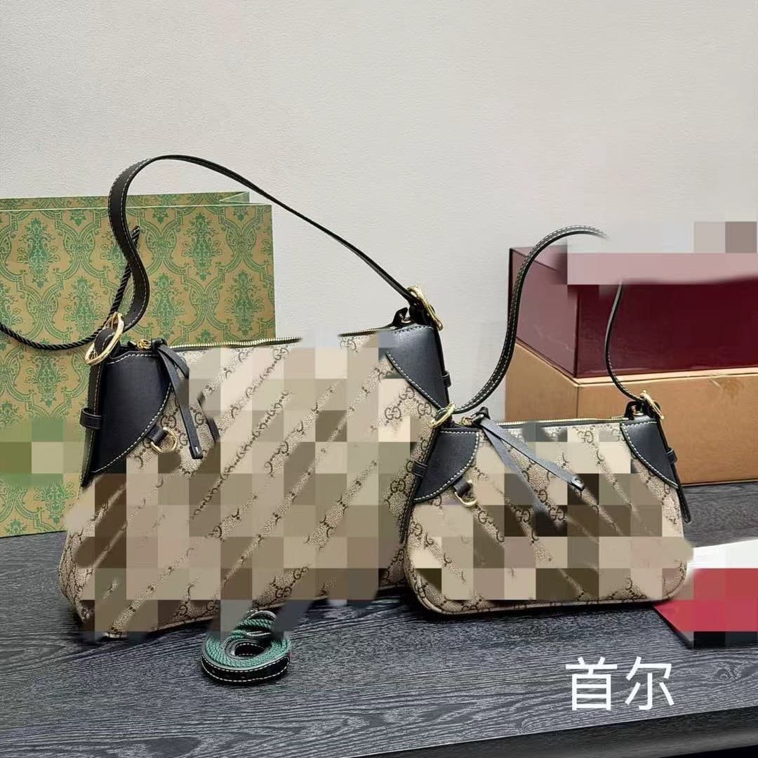 Gucci's new armpit bag, tote bag, small mahjong, high-end, large capacity, presbyopic shoulder bag