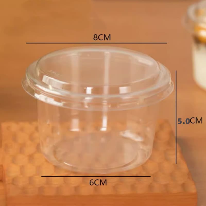 Popular ice cream boxes, homemade yogurt mousse cups, jelly, pudding, milk jelly, cake baking packaging boxes