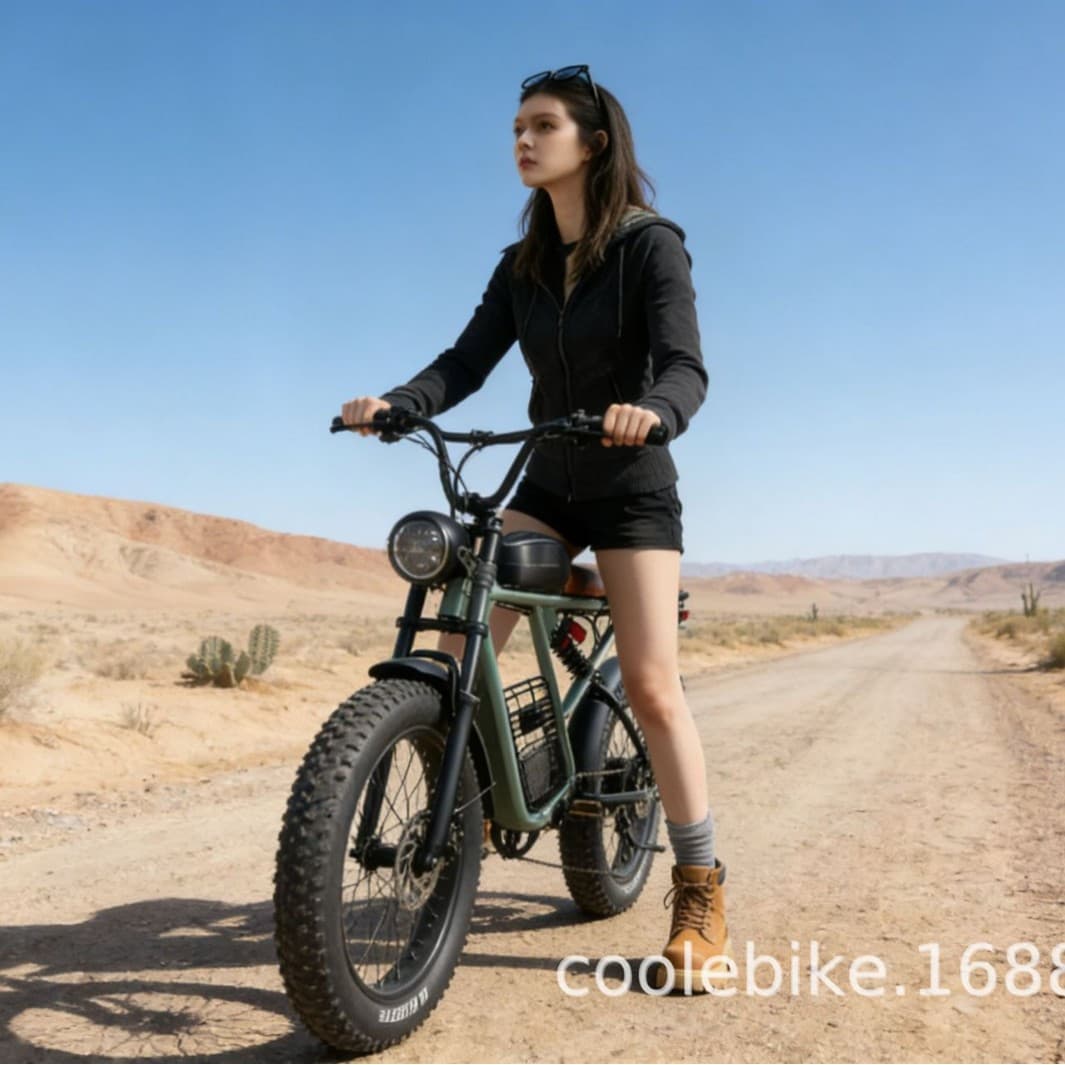 Electric Motorcycle Style E-Bike, Beach Snow Scooter, High Power Two-Wheel Motorcycle, Off-Road, Overseas Warehouse Shipping