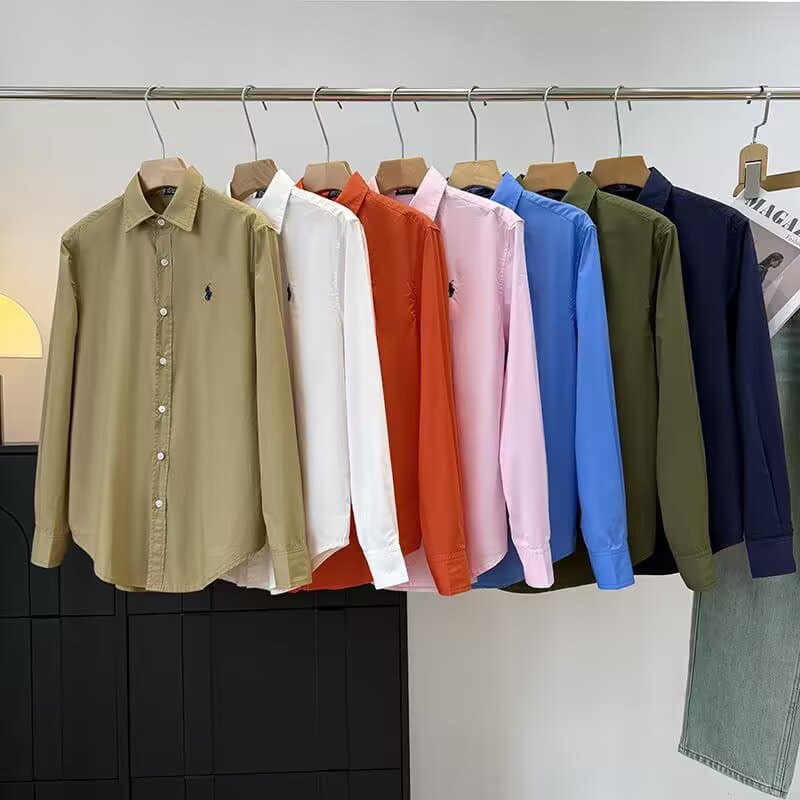 PB&ZA Cross-border Women's Spring New Arrival European and American Lapel Long Sleeve Embroidered Solid Casual Blouse Shirt