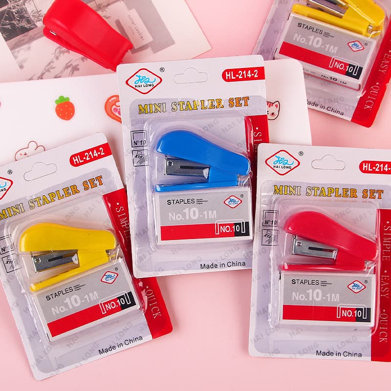 Tianzhi stapler set cute stapler mini small stapler student stationery wholesale set stapler