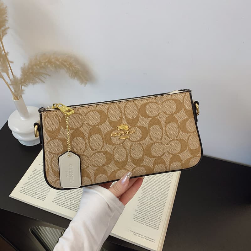 Women's Bag 2026 New Mahjong Bag C Underarm Bag Classic Shoulder Crossbody Bag Chain Clutch Small Square Bag for Women