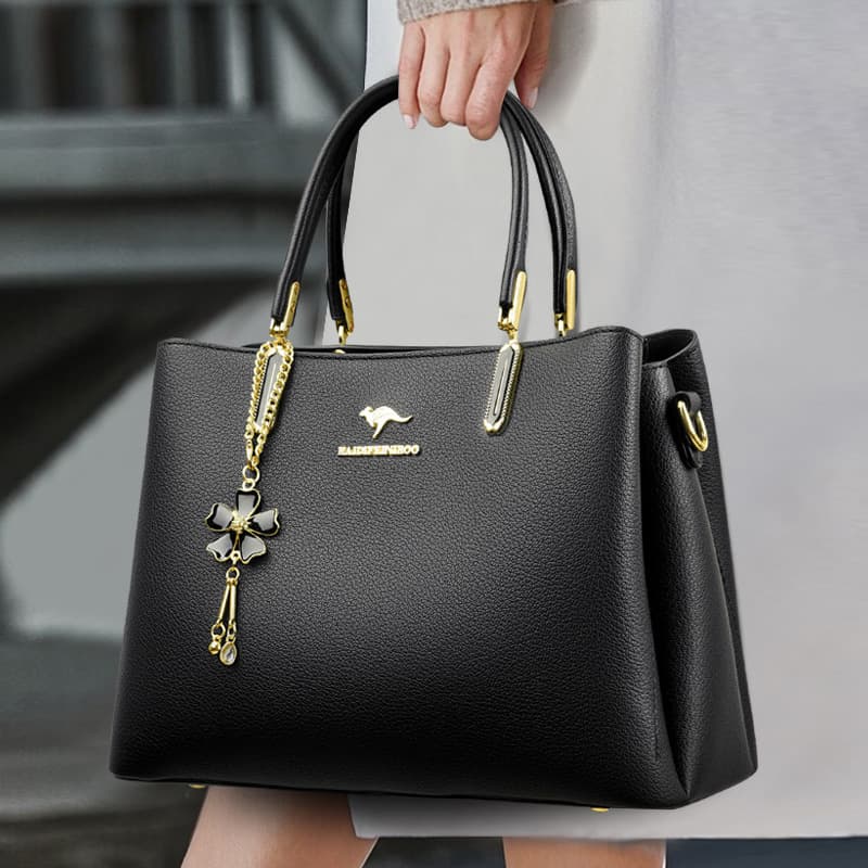 Women's Bag 2025 New Fashion Business Handbag Cross-Border Retro High-End Commuter Versatile Multi-Compartment Shoulder Bag