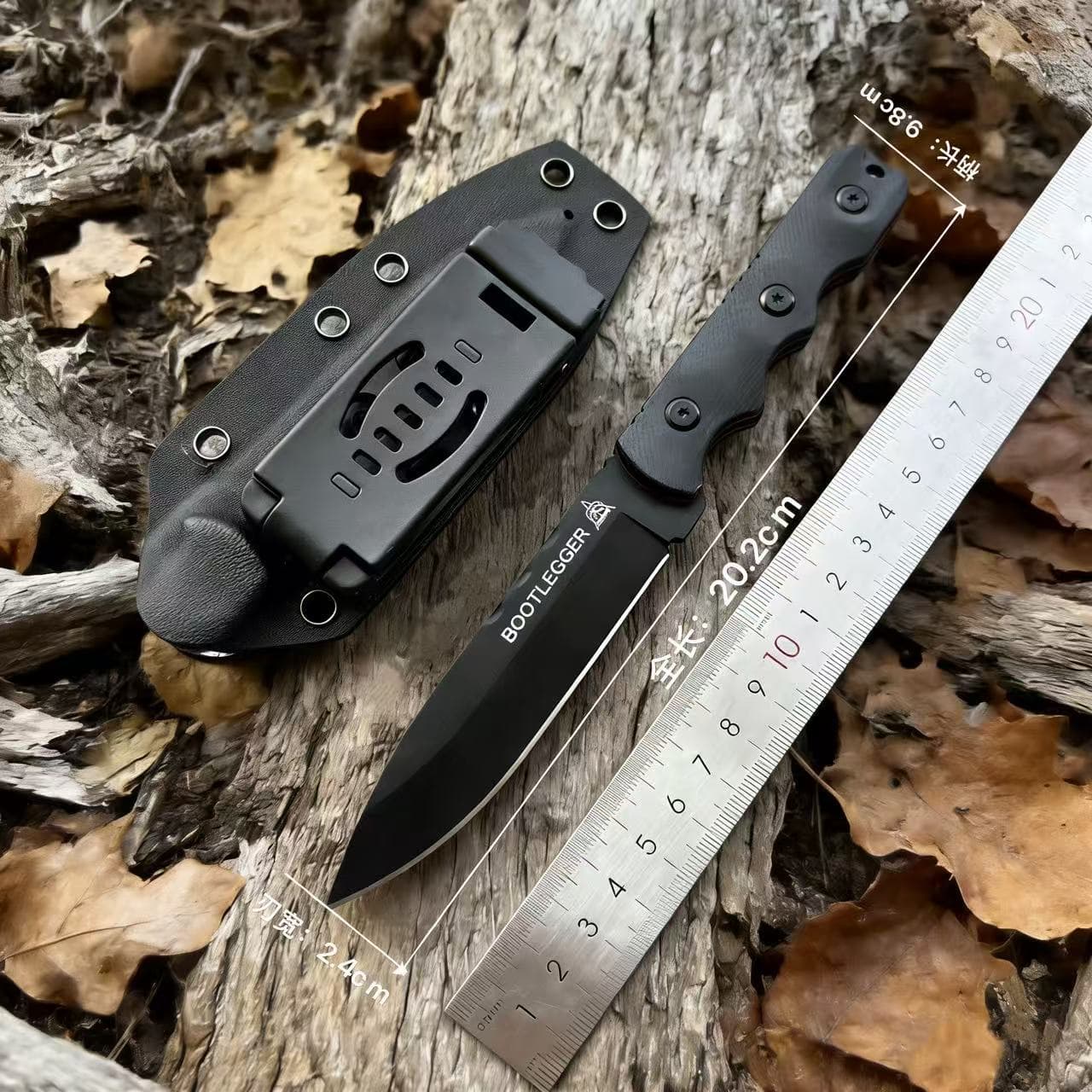 Outdoor Camping Knife, Hiking Tool Knife with K Sheath, Sharp Fixed Blade Survival Tool, Factory Direct