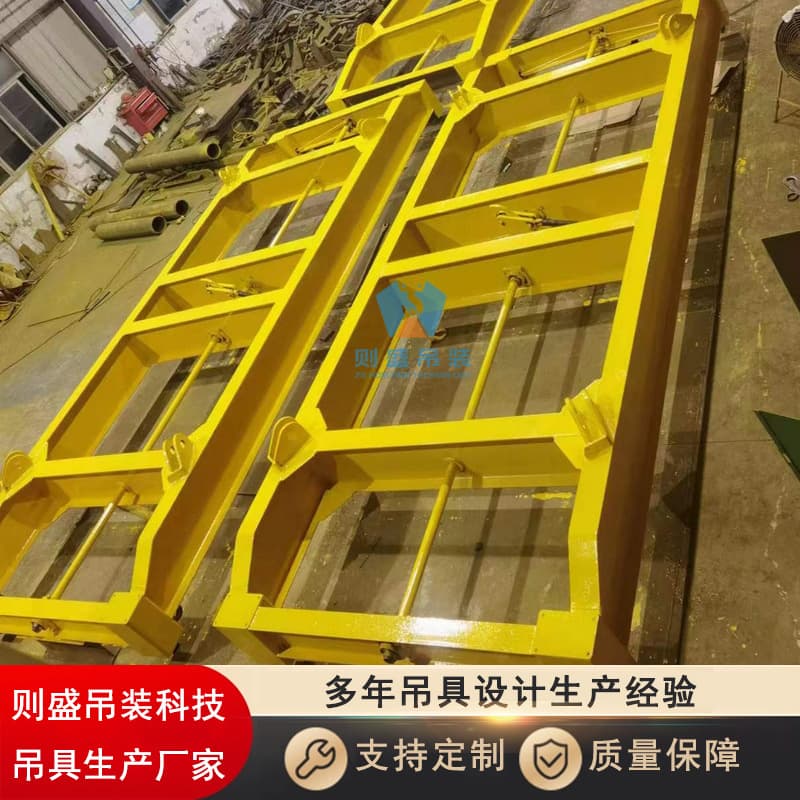 Container spreaders, simple semi-automatic dedicated lifting beams for port and terminal containers, specifications 20ft 40ft