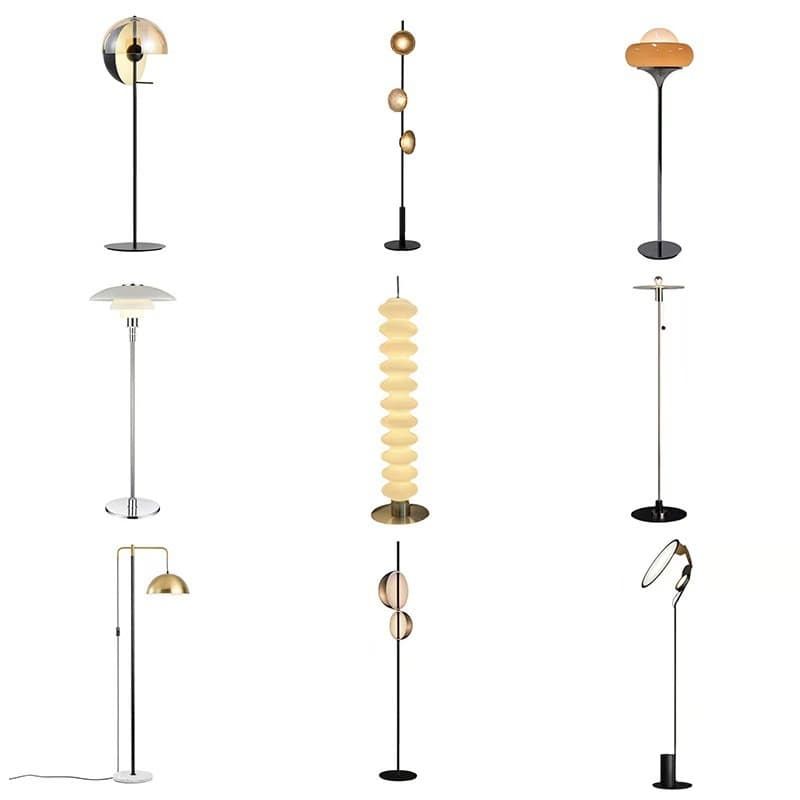 Nordic floor lamp living room stylish simple post-modern restaurant hotel creative model room bedroom vertical decorative lamp