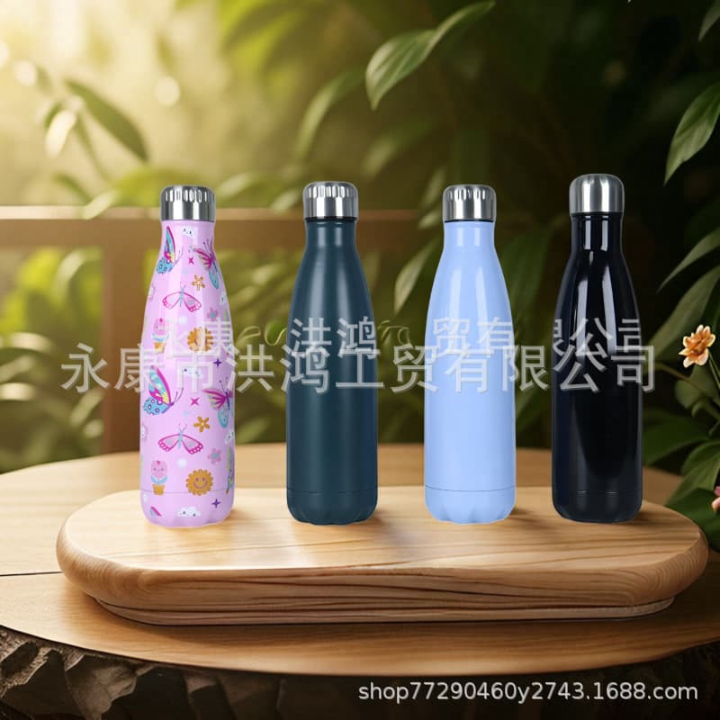 Cross-border Amazon Double-layer Cola Bottle Stainless Steel Vacuum Cup Sports Water Bottle Gift Cup Stainless Steel Thermos