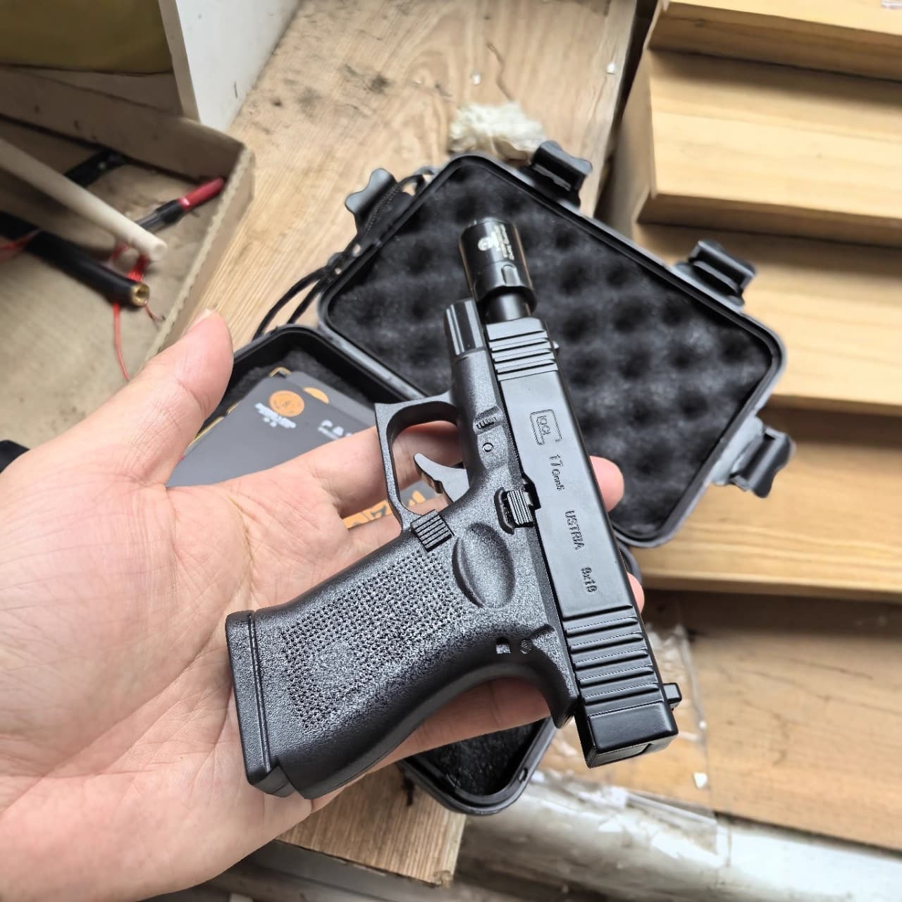 Cross-Border Camouflage Pistol Lighter Set Military Green Premium Multi-Functional Windproof Lighter Outdoor Military Fan