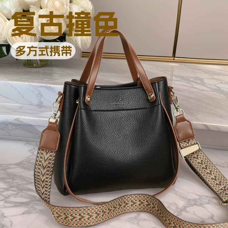 New Crossbody Bag for Women Premium Trendy Shoulder Bag Vintage Large Capacity Fashionable Tote Bag