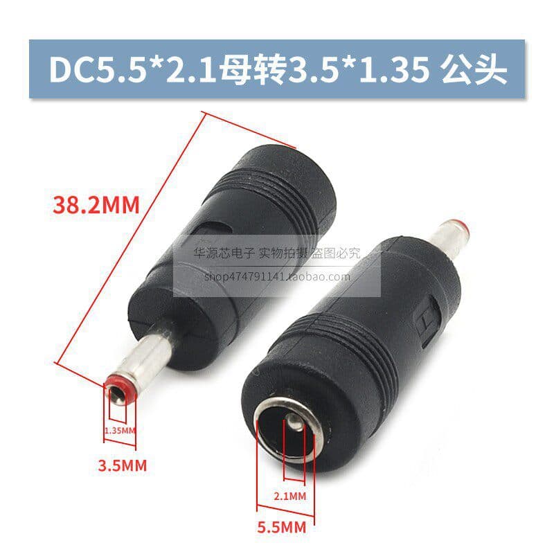 DC Power Socket 5.5*2.1mm Connector 2.5 DC Plug Charging Female Socket 005 Male Straight Plug 5521