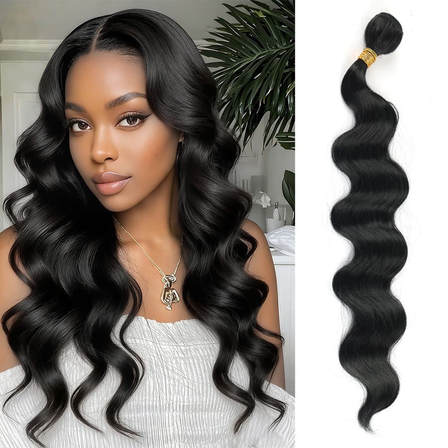 Brazilian wavy hair braided soft synthetic hair pieces wavy high quality thick hair wholesale