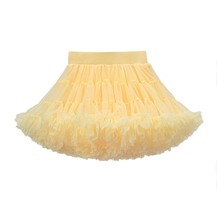 Girls' Tutu Skirt Kids Tulle Princess Skirt New Year Puffy Skirt Half Skirt Women Soft Breathable Pleated Skirt European American