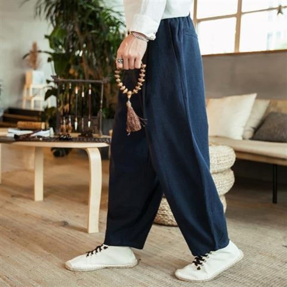 Loose Cotton Linen Wide Leg Pants Big Size Comfortable Spring Summer Casual Trousers Baggy Harlan Lantern Pants High Waist