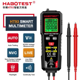 HABOTEST HT93 Multifunctional Digital Multimeter Phase Sequence Detection Smart Anti-Burn Automatic Multimeter