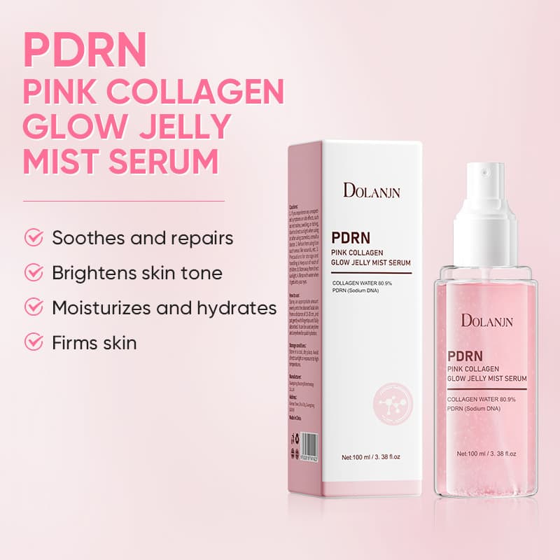 PDRN Pink Setting Collagen Oil Bead Essence Spray for Cross-Border Skincare Export to Amazon