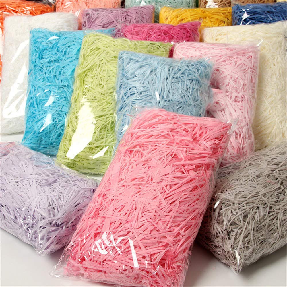 Raffia silk decorative accessories wedding raffia paper packaging wedding candy box filling filler gift packaging packaging