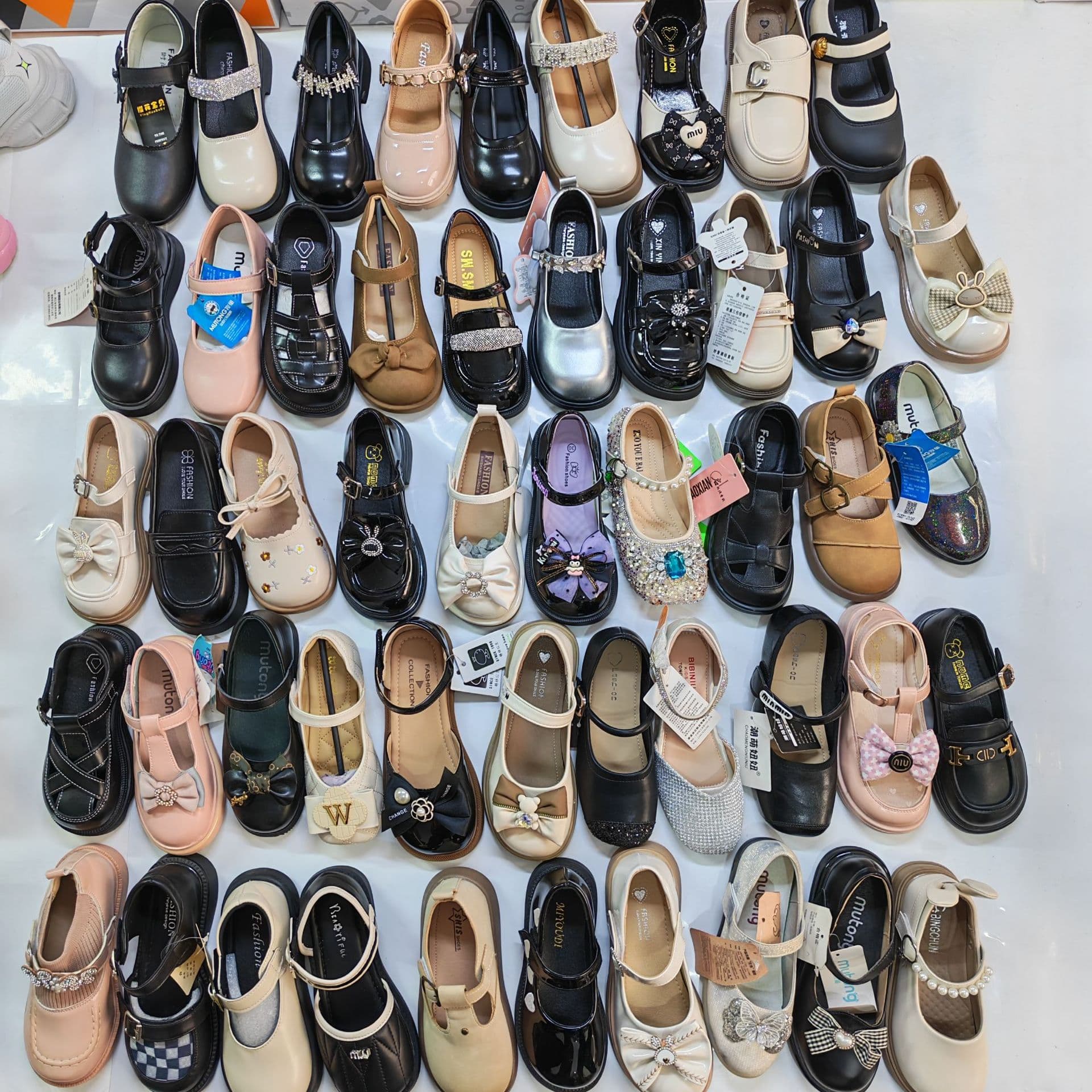 Girls' Princess Leather Shoes, New Spring Autumn Dance Shoes, Children's Casual Campus Shoes, Versatile Style