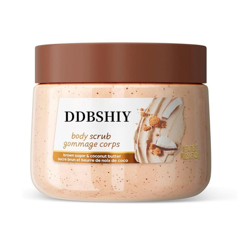 Cross-border Body Scrub Brown Sugar Coconut Butter Body Scrub Exfoliating Smooth Skin Lifting and Firming