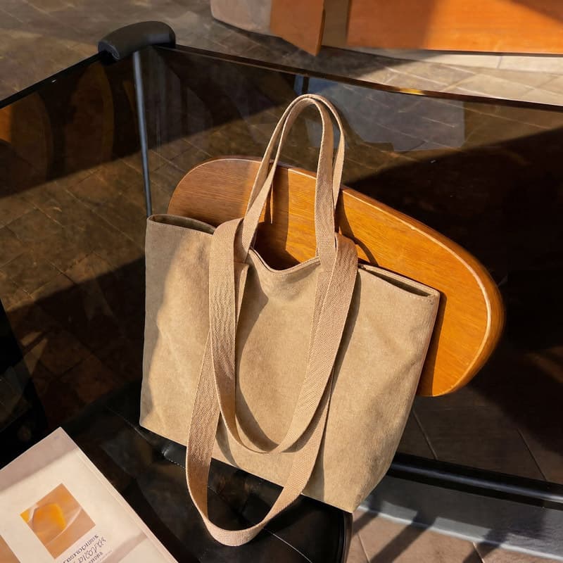 Cross-border Supply Thickened Canvas Tote Bag for Girls, College Student Shoulder Bag, Crossbody Backpack, Class and Tutoring Bag for Men
