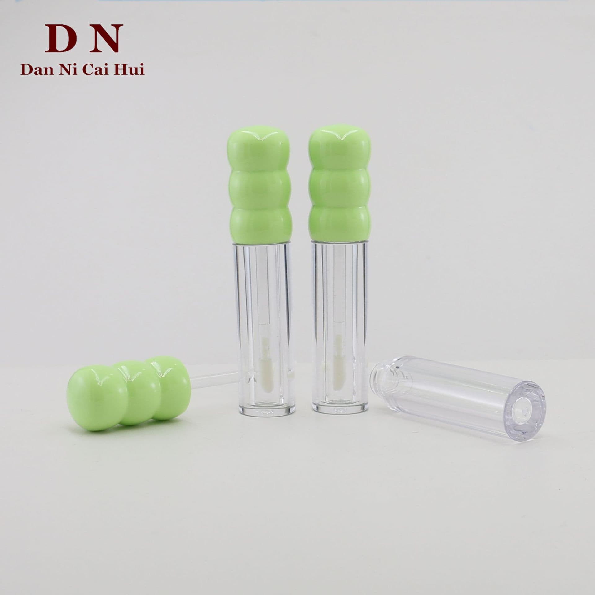 Lip gloss tube, lip glaze tube, gourd-shaped head round tube, lipstick tube, empty tube, customizable colors, factory wholesale