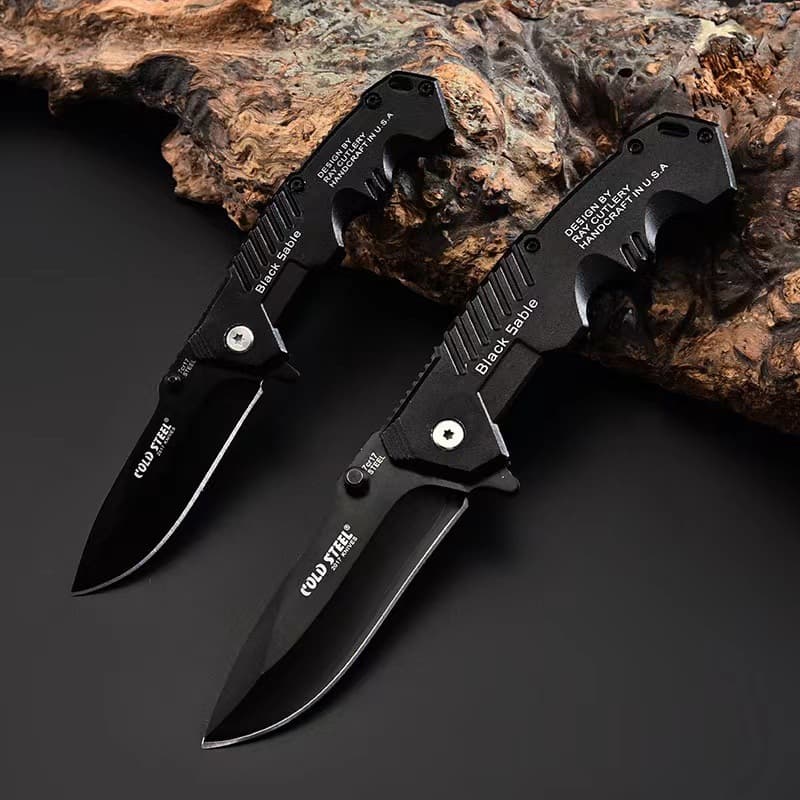 Outdoor Camping Knife Wilderness Survival Knife Multi-functional Tactical Knife Mini Folding Knife High Hardness Self-defense Folding Knife