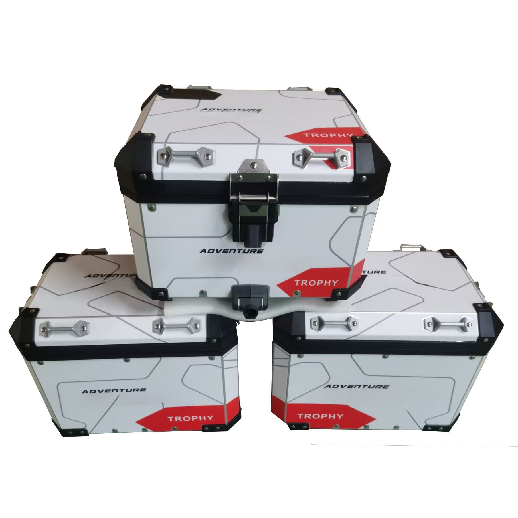 ADV Compatible with BMW 1300ADV Motorcycle Aluminum Three-Box Side Case Tail Box 38L Top Case 48L Side Case