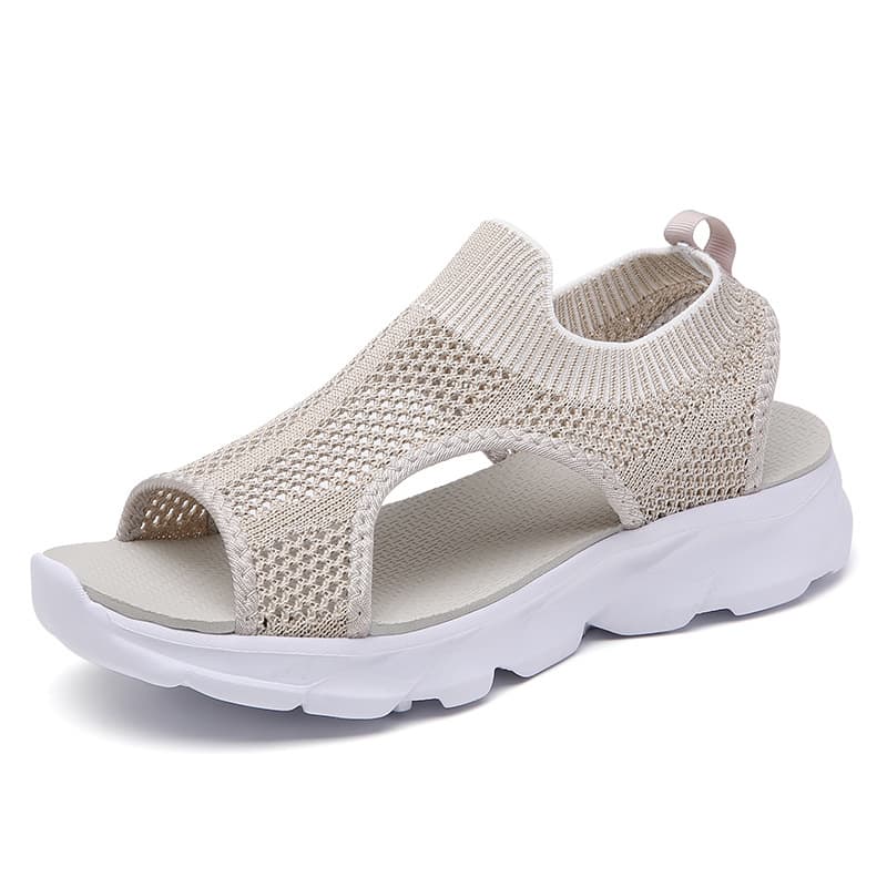 Flat Sandals for Women 2025 Summer New Style Women's Peep Toe Sandals Slip-On Chanel Style Sandals Fashion Outdoor Women's Shoes