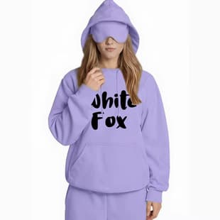 European and American Streetwear Letter Print Hoodie Eye Mask Design Casual Loose Plus Size Fleece Loose Fit