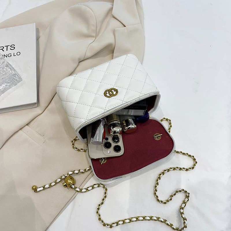 Custom Cross-Border Mini Coin Purse 2025 New Trendy Chanel-Style Chain Bag Lipstick Bag Crossbody Shoulder Bag for Women