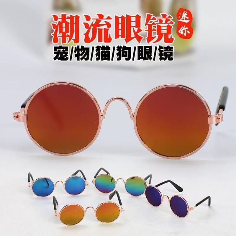 Manufacturer Wholesale Dog and Cat Pet Glasses Creative Trendy Small Sunglasses Toy Doll Photo Sunglasses