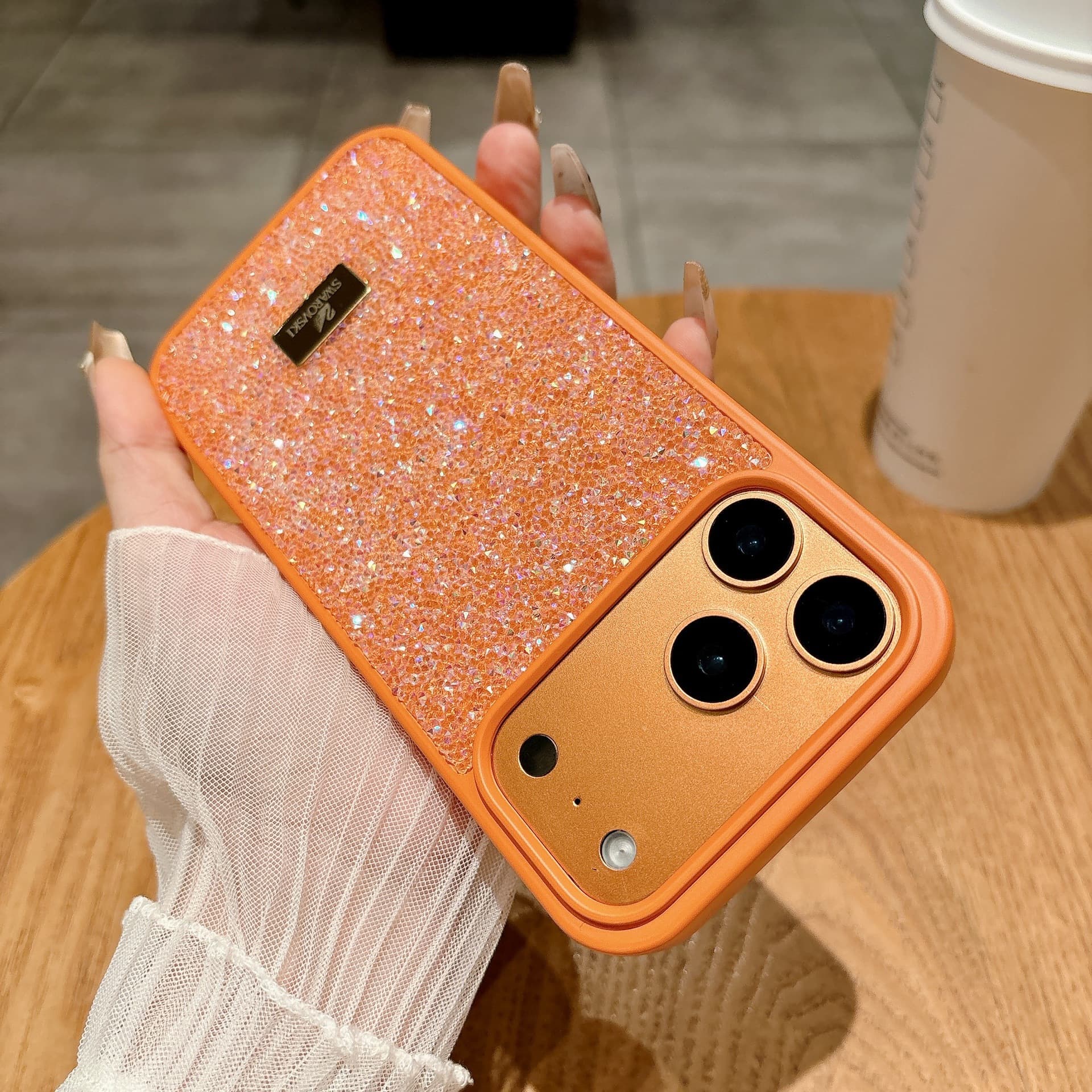 Luxury Full Rhinestone Phone Case for iPhone 16 PRO, New Diamond Anti-Drop Full Coverage Protective Cover for Apple 17, i15, Hard Shell