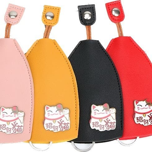 Pull-tab Key Pouch Cute Portable Personalized Large Capacity Coin Purse Compact Drawstring Storage Keychain Bag Hanger
