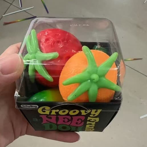 Cross-border New Product Needoh Best-selling Fruit Party Squeeze Toy Slow Rebound Sensory Stress Relief Fidget Toy