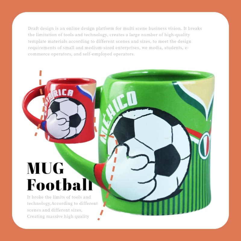 2025 USA-Mexico World Cup National Team Emblem Ceramic Mug, USA-Canada-Mexico World Cup Merchandise