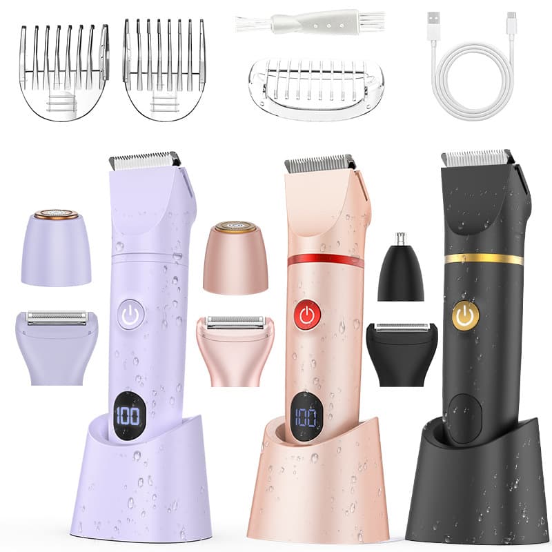 Electric Bikini Trimmer for Men and Women, Private Area Hair Shaver, Underarm Hair Thinning Trimmer, Hair Removal Device
